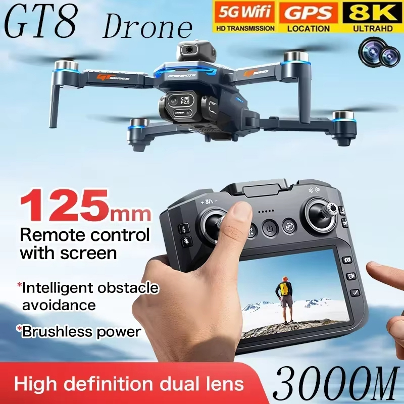 Jjrc Drone X12 - 4.3インチ画面 GT8 ドローン 障害物回避 ベルトブラシレス 2.4G