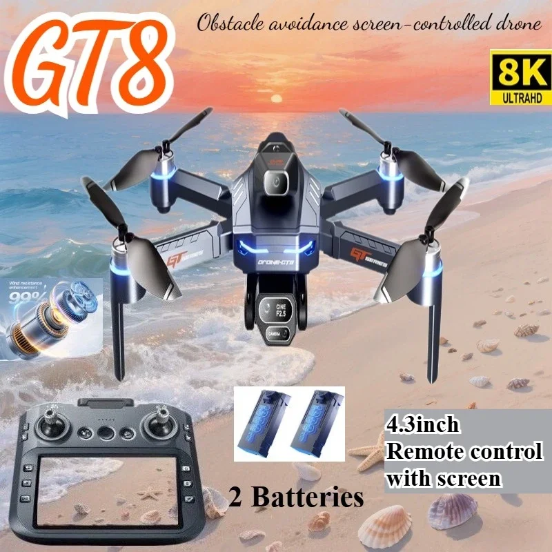 Jjrc Drone X12 - ドローン 4K HD GT8 カメラ障害物回避航空写真ブラシレスドローン スクリーン付き折りたたみ式