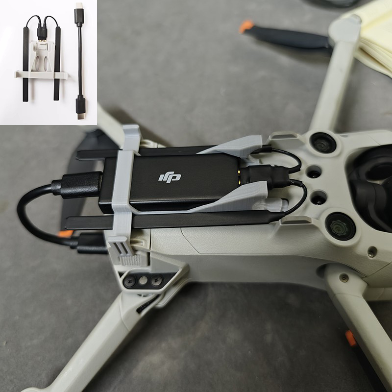 Drone Strobe Light - DJI Cellular 4G モジュール信号ブースターアンテナデータケーブル用固定ブラケット、着陸装置効果付き DJI Mini