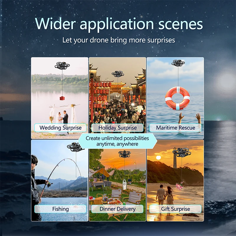 Drone Airdrop System for dji A - Drone Strobe Light のレビューと価格