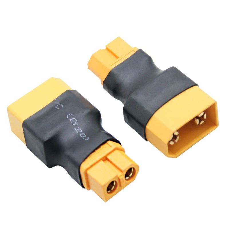 2個入り/1セット XT90 オス-メス - XT60 オス - Drone Battery Adapter のレビューと価格