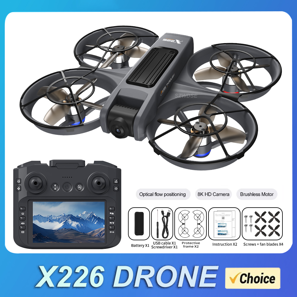 新しい X226 RC ドローン 2.4 グラム 5 グラム - Drone Controller Screen のレビューと価格