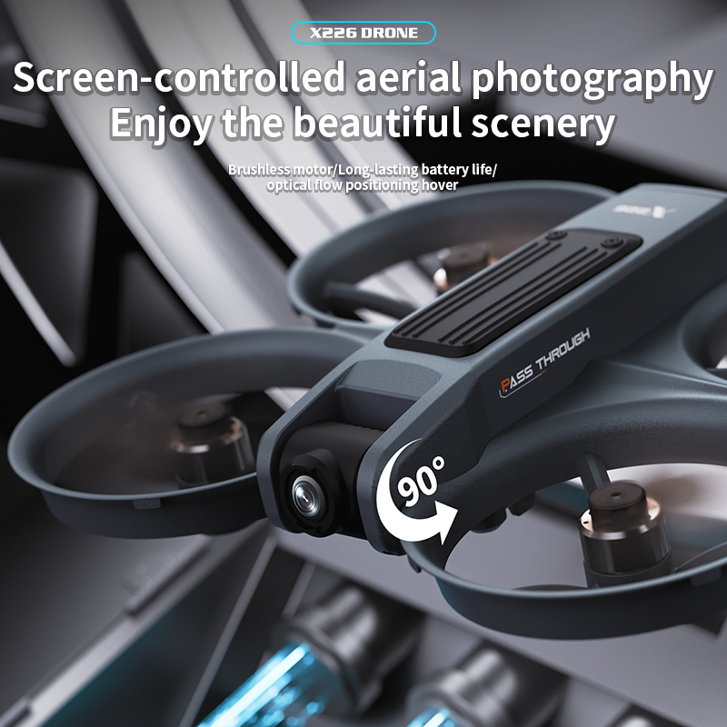 新しい X226 RC ドローン 2.4 グラム 5 グラム - Drone Controller Screen のレビューと価格